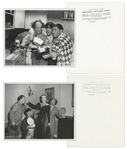 Lot of Twenty 10 x 8 Glossy Photos From Five Different Three Stooges Films, Complete List List Online at NateDSanders.com -- Very Good Condition
